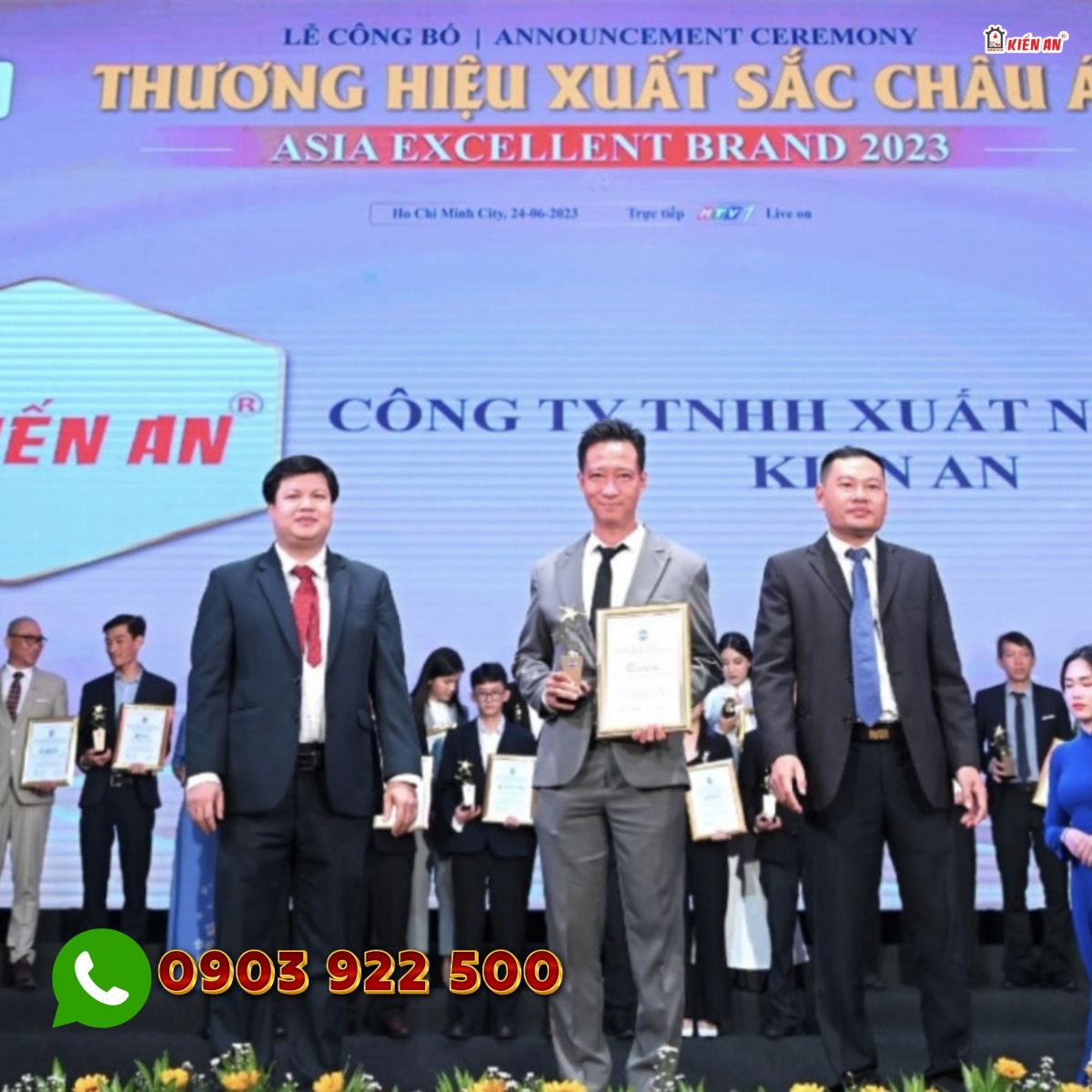 Kiến An - Đạt danh hiệu "Top 100 thương hiệu xuất sắc nhất Châu Á năm 2023"